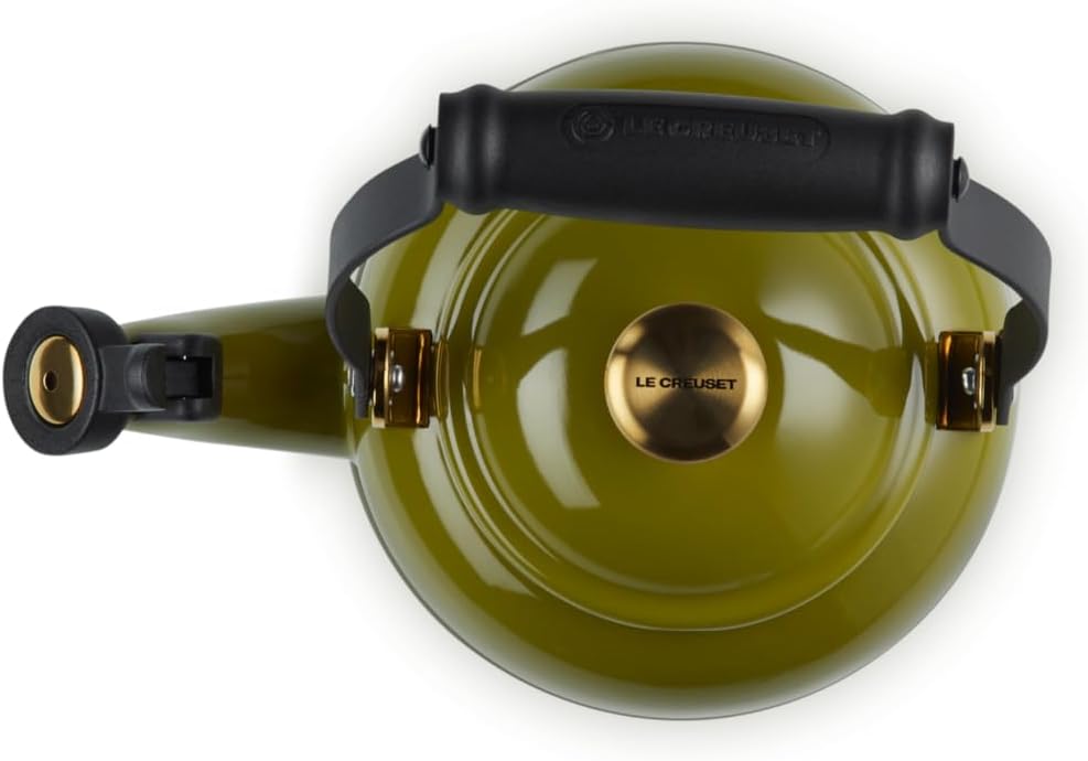 Le Creuset Enamel On Steel Demi Tea Kettle, 1.25 qt., Oyster
