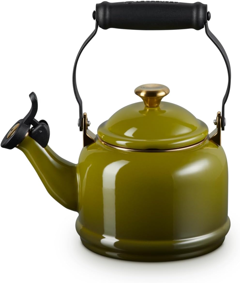 Le Creuset Enamel On Steel Demi Tea Kettle, 1.25 qt., Oyster