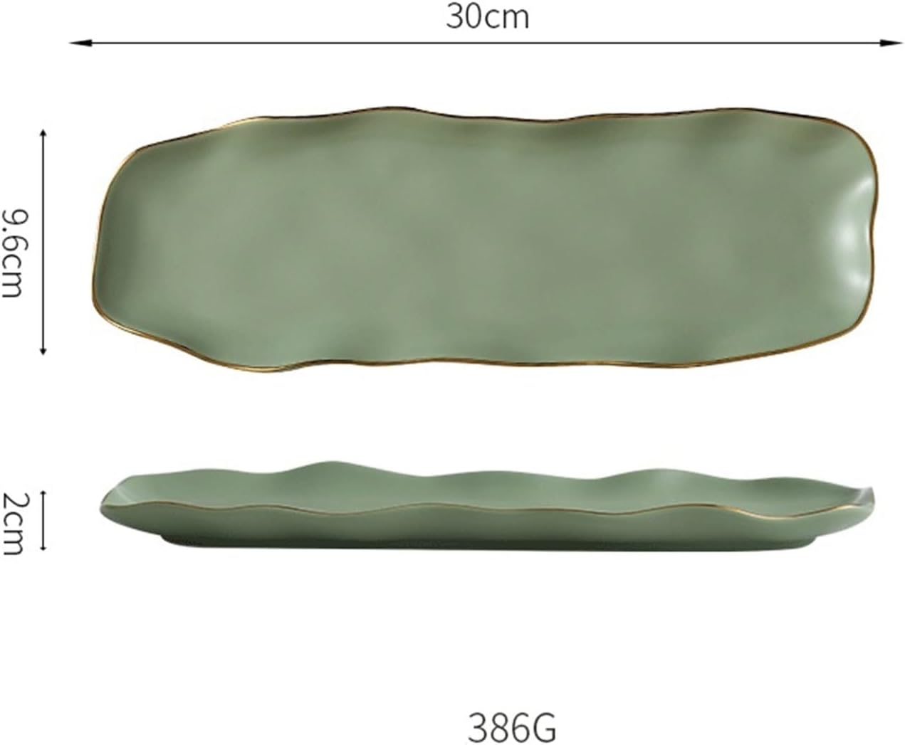 Serving Plates Ceramic Rectangular Plate Home Cooking Sashimi Plate Irregular Plate Sushi Plate Dim Sum Pastry Dinner Plate Tableware Reusable Dinner Plate