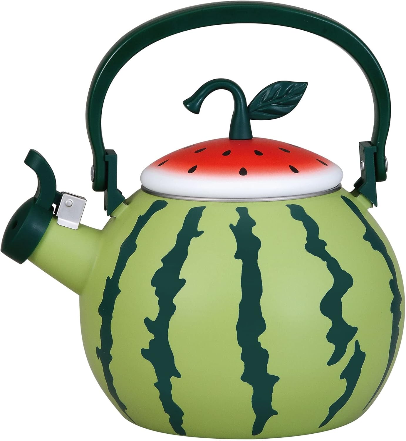 Whistling Tea Kettle for Stove Top Enamel on Steel Teakettle, Supreme Housewares Strawberry Design Teapot Water Kettle Cute Kitchen Accessories Teteras (2.3 Quart, Strawberry)
