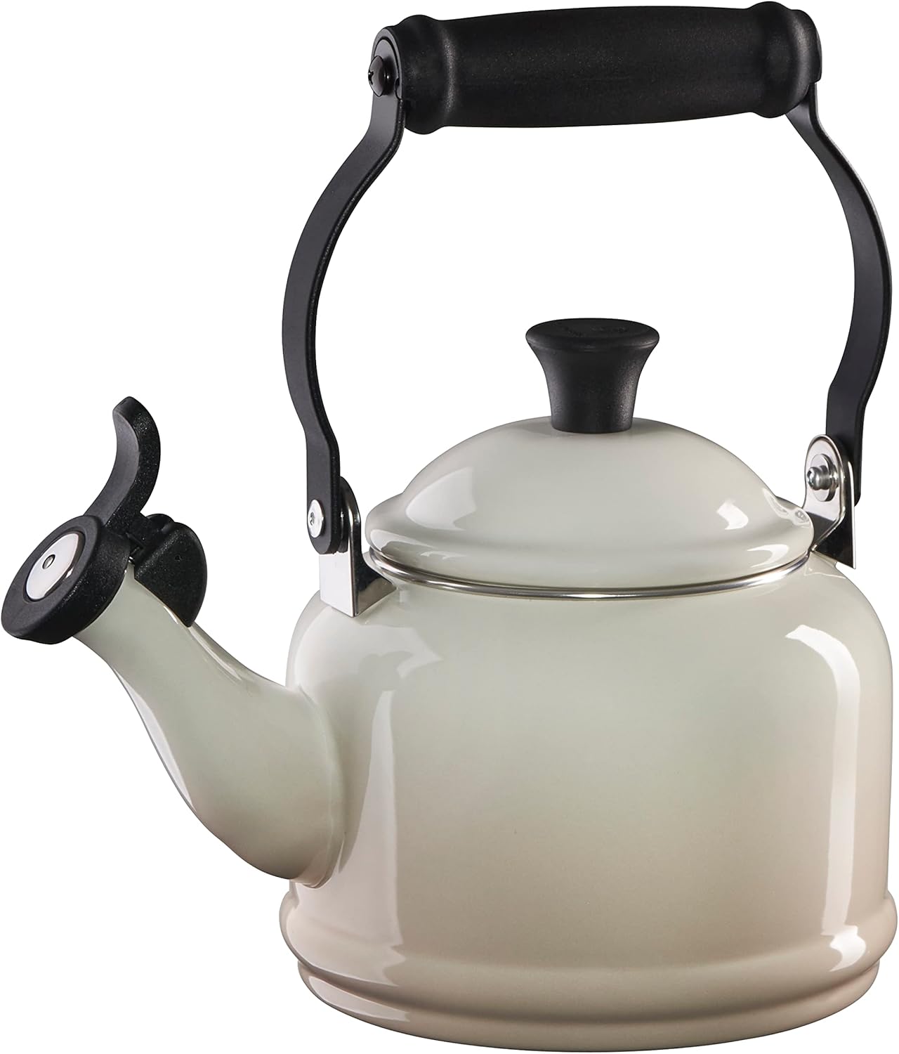 Le Creuset Enamel On Steel Demi Tea Kettle, 1.25 qt., Oyster