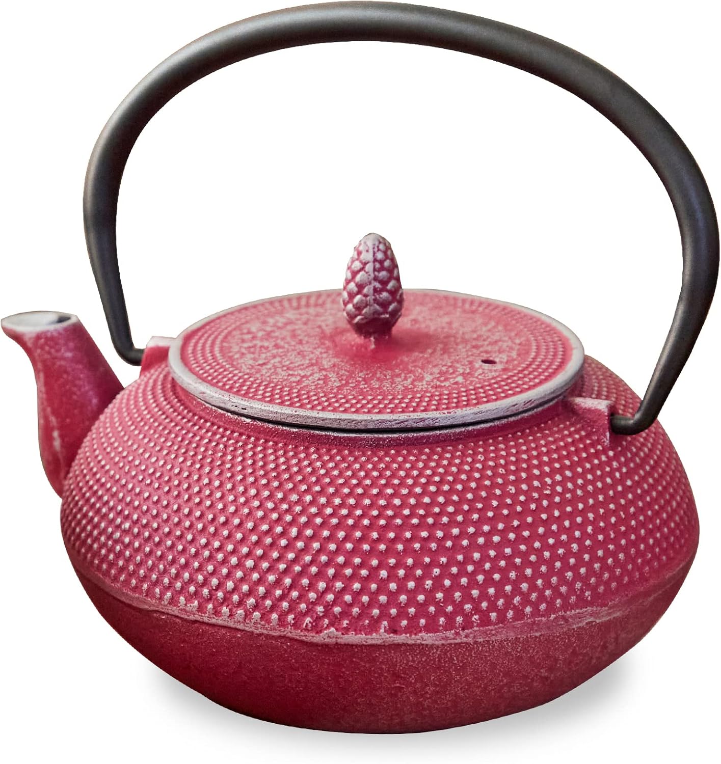 Roji Associates Cast Iron Teapot, Nanbu Tekki Teapot, ARARE - Dome Type, Made in Japan, with Tea Strainer, Inner Enamel Finish, Blue (13.53 fl oz)