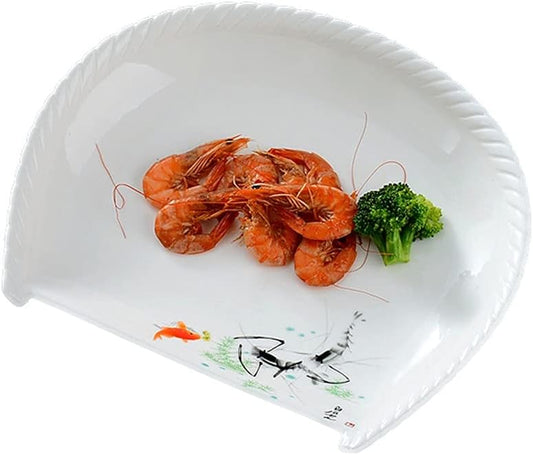 Dining Plate Ceramic Soup Plate Hotel Family Creative Western Food Dim Sum Plate Kitchen Tableware