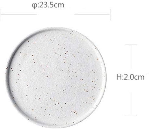 Plates Ceramic Steak Plate White Western Food Plate Home Breakfast Dim Sum Set Tableware Plate