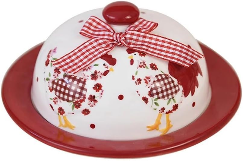 Butter Dish Ceramic Butter Plate Decorative Dim Sum Plate Dessert Plate Tableware Pastoral Style Butter Plate