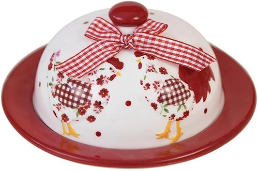 Butter Dish Ceramic Butter Plate Decorative Dim Sum Plate Dessert Plate Tableware Pastoral Style Butter Plate