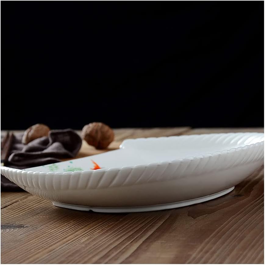 Dining Plate Ceramic Soup Plate Hotel Family Creative Western Food Dim Sum Plate Kitchen Tableware