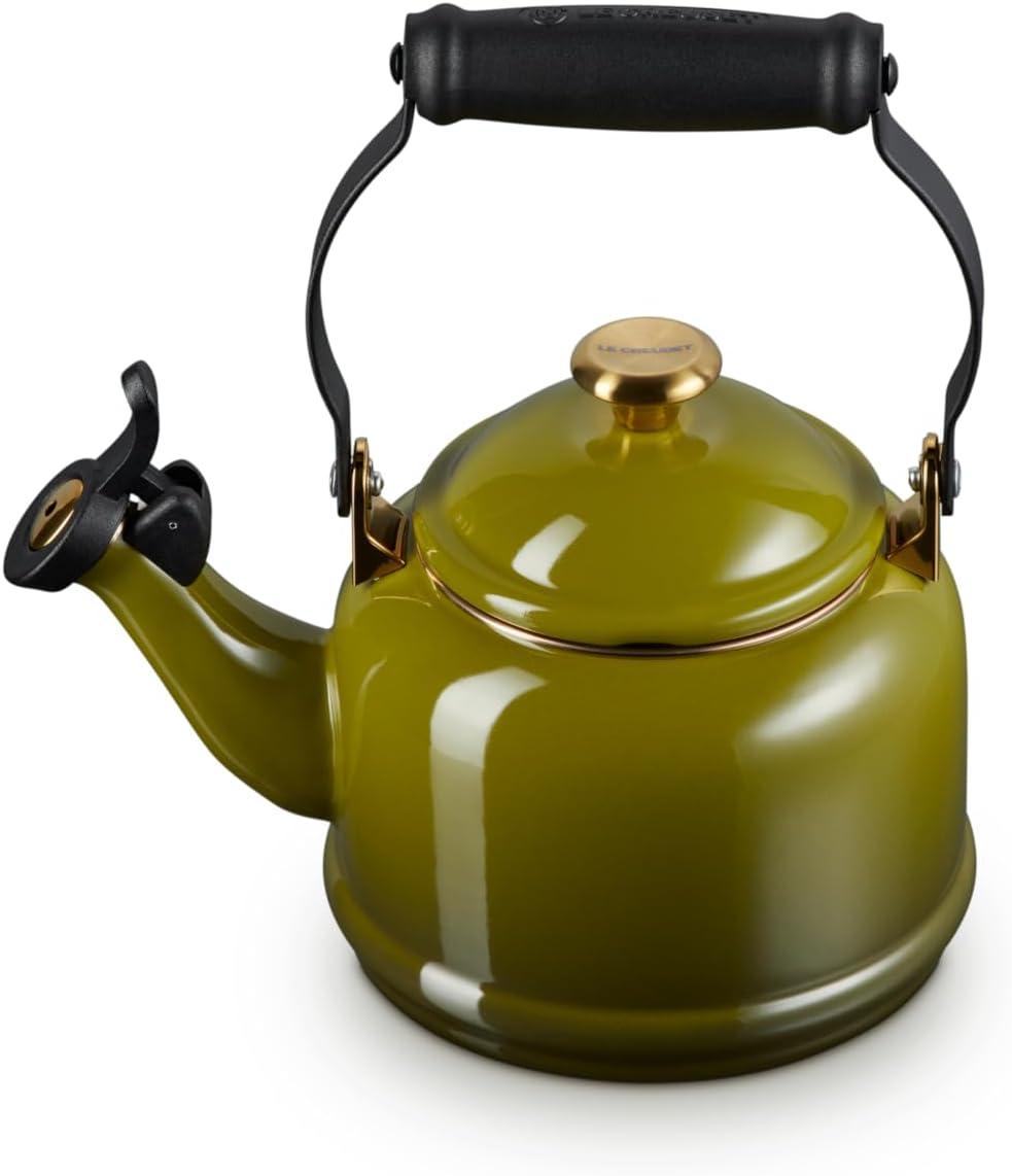 Le Creuset Enamel On Steel Demi Tea Kettle, 1.25 qt., Oyster