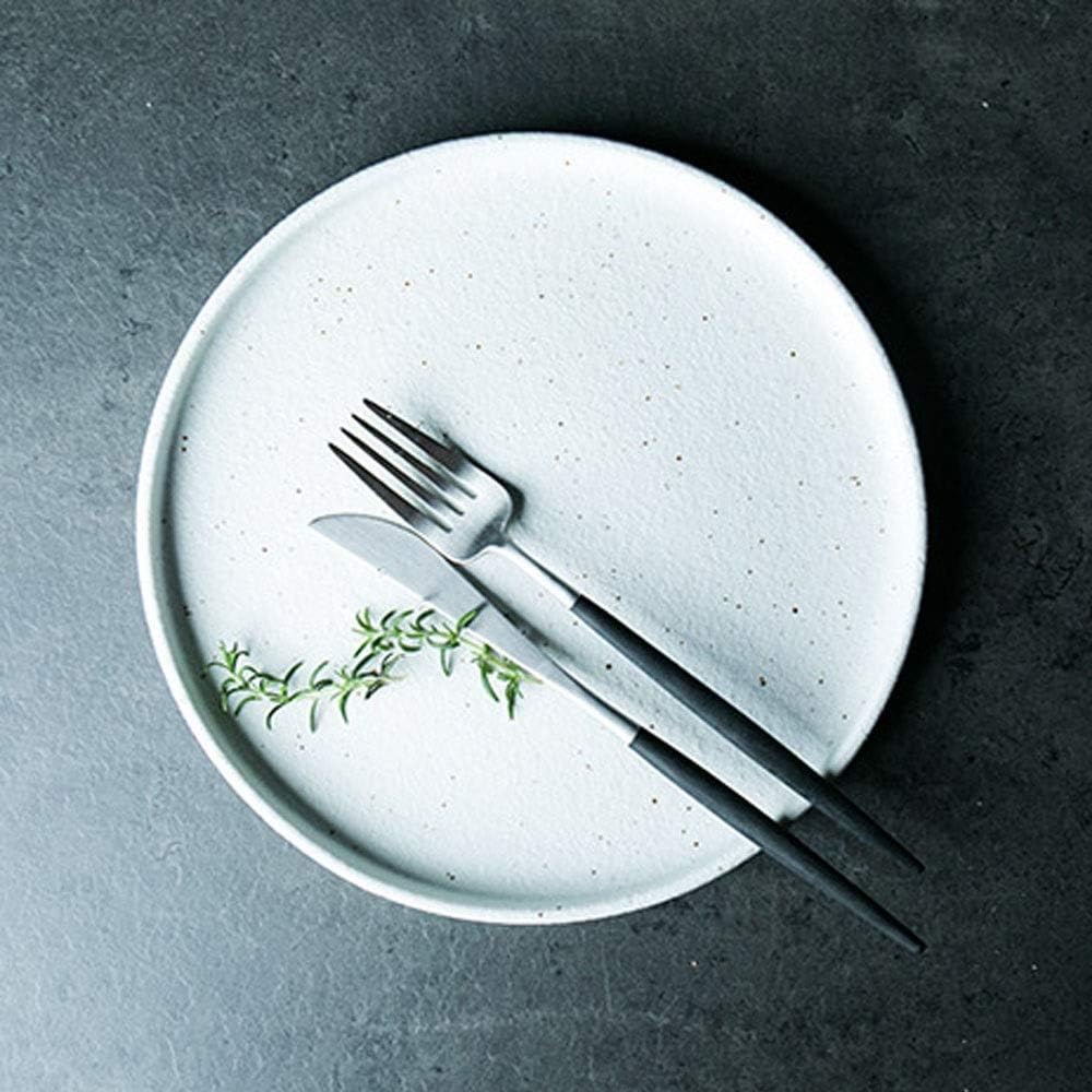 Dinner plate Dinner Plates Ceramic Steak Plate White Western Food Plate Home Breakfast Dim Sum Set Tableware