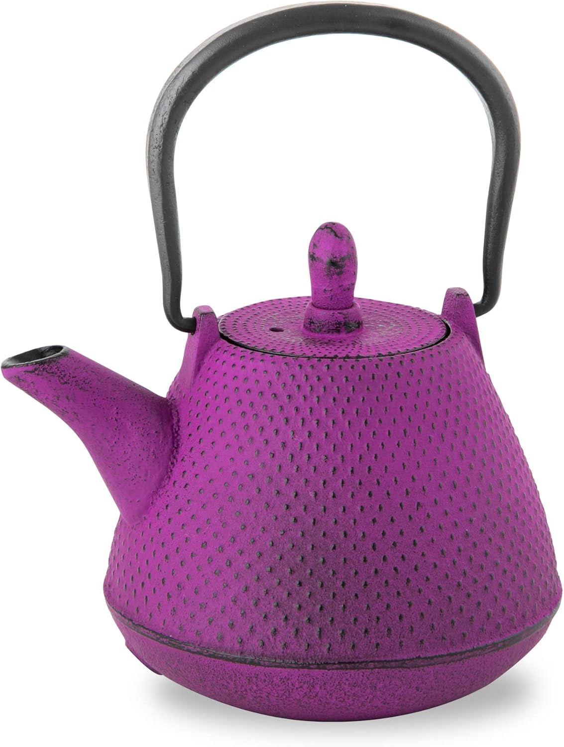 Roji Associates Cast Iron Teapot, Nanbu Tekki Teapot, ARARE - Dome Type, Made in Japan, with Tea Strainer, Inner Enamel Finish, Blue (13.53 fl oz)