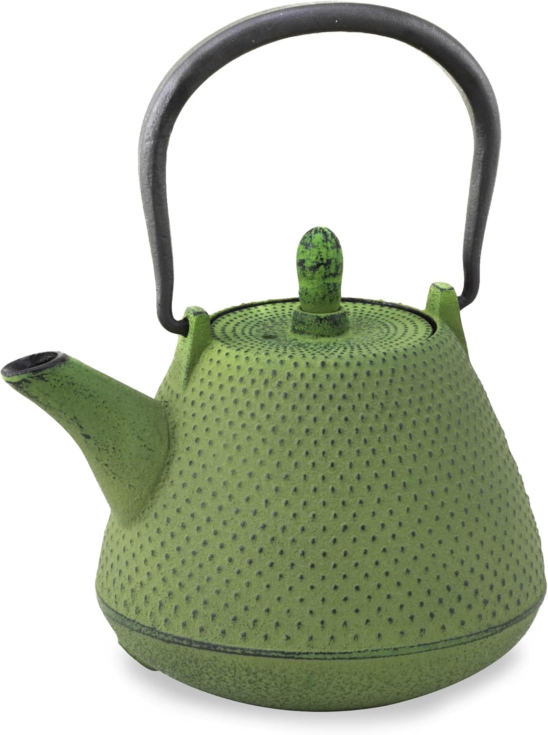 Roji Associates Cast Iron Teapot, Nanbu Tekki Teapot, ARARE - Dome Type, Made in Japan, with Tea Strainer, Inner Enamel Finish, Blue (13.53 fl oz)
