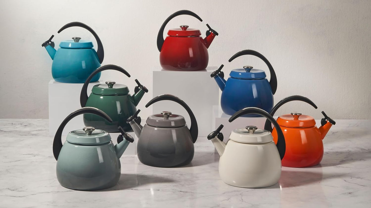 Le Creuset Enamel on Steel Cloche Kettle, 2.2 qt., White