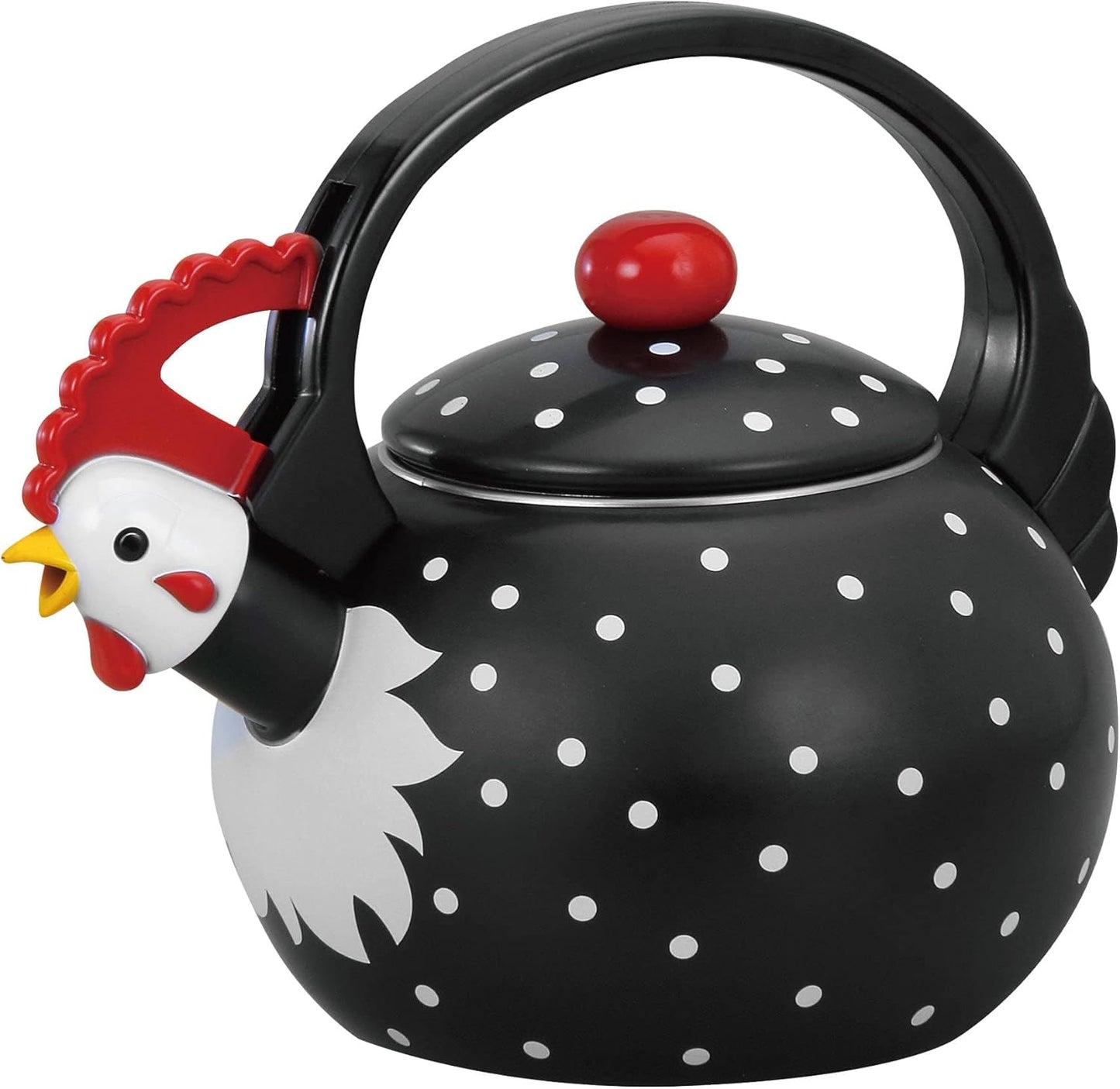 Whistling Tea Kettle for Stove Top Enamel on Steel Teakettle, Supreme Housewares Strawberry Design Teapot Water Kettle Cute Kitchen Accessories Teteras (2.3 Quart, Strawberry)