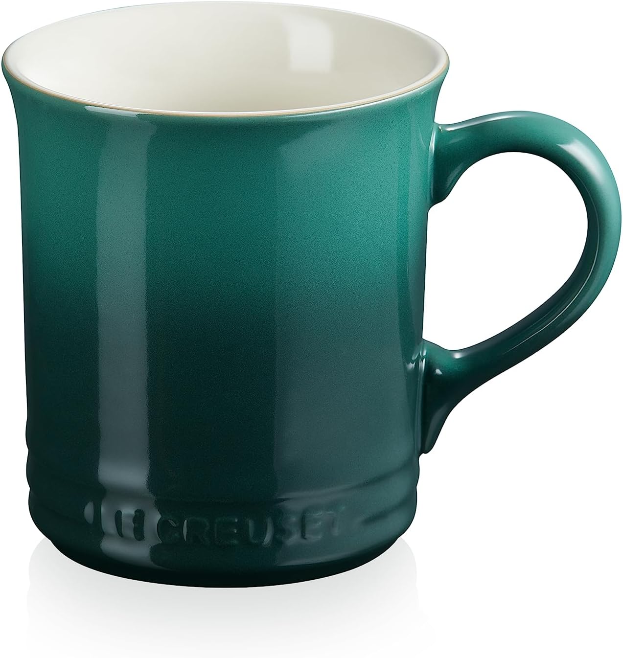 Le Creuset Enamel On Steel Demi Kettle with Metal Finishes & Stoneware Set of 2 Mugs, 1.25 qt. Kettle & (2) 14 oz. Mugs, Artichaut