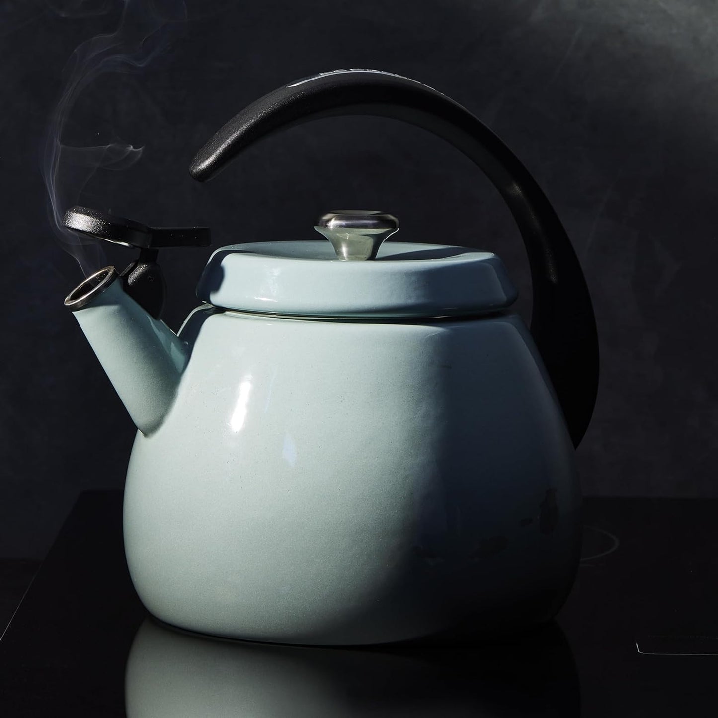 Le Creuset Enamel on Steel Cloche Kettle, 2.2 qt., White